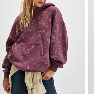Free People It’s a Vibe Printed Hoodie, XS